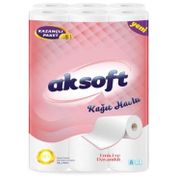 Aksoft 12'li Beyaz Kağıt Havlu