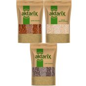 Aktarix 250 gr Chia Tohumu + 250 gr Kinoa  Tohumu + 250 gr Keten Tohumu