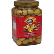 Alan Zeytinleri Biberli Yeşil Zeytin 900 gr