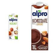 Alpro 1 lt Fındık Bitki Bazlı İçecek + 1 lt Badem Bitter Çikolata İçeceği