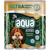 Aqua 3 Katlı 40'lı Bambu Tuvalet Kağıdı