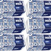 Aqua Tekli 6'lı Pratik Mendil 250 Yaprak
