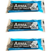 Arma Siyah 30 L 3x20'li 55x60 cm Orta Boy Çöp Torbası Poşeti