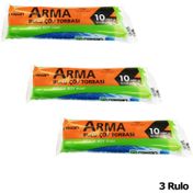 Arma Standart Büyük Boy 65x80 cm Mavi 10 Adetlik 3 Rulo 50 lt Çöp Torbası Poşeti