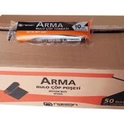 Arma Standart Büyük Boy 65x80 cm Siyah 10 Adetlik 50 Rulo 50 lt Çöp Torbası Poşeti