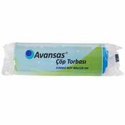 Avansas 10'lu Paket 80x110 cm Mavi Jumbo Boy Çöp Torbası