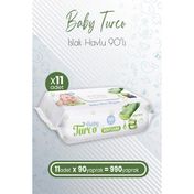 Baby Turco 11x90'lı Softcare Aloe Vera Islak Bebek Havlusu