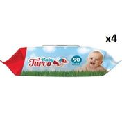 Baby Turco 4x90'lı Klasik Islak Havlu Mendil