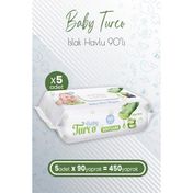 Baby Turco 5x90'lı Softcare Aloe Vera Islak Bebek Havlusu