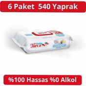 Baby Turco 6x90'lı Beyaz Sabun Kokulu Islak Havlu