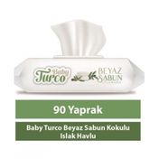 Baby Turco 90'lı Beyaz Sabun Kokulu Islak Havlu