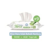 Baby Turco 9x90'lı Softcare Aloe Vera Islak Bebek Havlusu