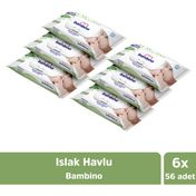 Bambino 6x56'lı Islak Havlu