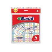 Banat Deseni Ala 4'lü Temizlik Bezi