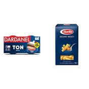 Barilla 500 gr İnce Uzun Sedani Rigati Makarna + Dardanel 2x140 gr Ayçiçek Yağlı Ton Balığı