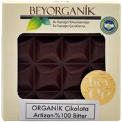 Beyorganik 40 gr %100 Organik Artizan Bitter Çikolata