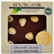 Beyorganik 40 gr Artizan Organik Sütlü Fındıklı Çikolata