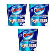Bingo 50x3 150 Tablet Akıllı Kapsül Pro Bulaşık Makinesi Deterjanı
