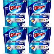 Bingo 80x4 320 Tablet Akıllı Kapsül Pro Bulaşık Makinesi Deterjanı