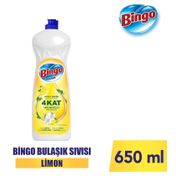 Bingo Limon 650 ml Elde Bulaşık Deterjanı