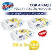 Bingo Limon Kokulu 96x3 Pratik Yüzey Temizlik Havlusu