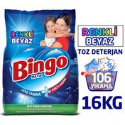 Bingo Matik Beyazlar ve Renkliler Için 2x8 kg Toz Çamaşır Deterjanı