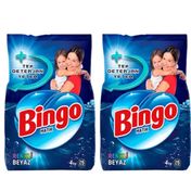 Bingo Matik Renkli Beyaz 4x2 kg Toz Çamaşır Deterjanı