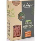 Biorootzo 200 gr Organik Glütensiz ve Vegan Artizan Bronz Kalıp Kırmızı Mercimek Mantı Pipe Rigate