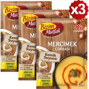 Bizim Mutfak 3x72 gr Kemik Suyuna Mercimek Çorbası