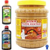 Bozkır Tahin Merkezi 1,9 kg Kepeksiz Tahin + 950 gr Andız Pekmezi + 950 gr Kozalak Pekmezi