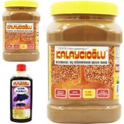 Bozkır Tahin Merkezi 2x395 gr Kepekli Kavrulmuş Tahin + 950 gr Üzüm Pekmezi