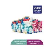 Bref WC Deluxe 3 Yasemin + 2 Manolya 5x2'li Paket Duopack Katı Tuvalet Bloğu