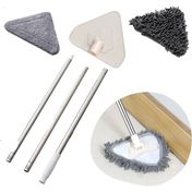 Buffer Teleskopik Saplı 150 cm Üçgen Mop Cam Duvar Tavan Fayans Parke Temizleyici Mop