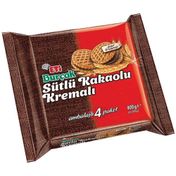 Burçak Sütlü Kakao Kremalı 400 gr Bisküvi