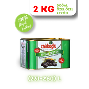 Çalıkoğlu 2 kg 231-260 L Doğal Gemlik Özel Siyah Zeytin