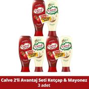 Calve 3x600 gr Ketçap + 3x540 gr Yağı Azaltılmış Mayonez