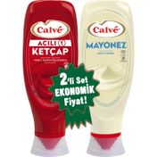 Calve 600 gr Acılı Ketçap ve Light Mayonez 540 gr Set