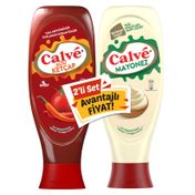 Calve Acı Ketçap 610 gr  + Light Mayonez 540 gr Sos
