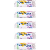 Canhome 40 Adetlik 5 Rulo Beyaz Mini Küçük Boy 40x50 cm 30 lt Çöp Poşeti