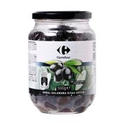 Carrefour 500 gr 231-290 M-L Doğal Salamura Yağlı Siyah Zeytin