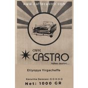Castro 1 kg Etiyopya Yirgacheffe Gr2 French Press İçin Öğütülmüş Kahve