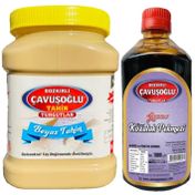 Çavuşoğlu 930 gr Kepeksiz Beyaz Tahin + 1 kg Kozalak Pekmezi