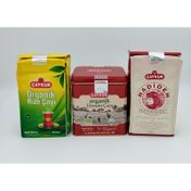 Çaykur 3x200 gr Organik Rize + Organik Hemşin Çay + Nadidem Misafir Çayı