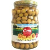 Cem 291-350 1 kg Çizik Yeşil Zeytin