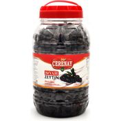 Cerenay Zeytincilik 291-320 Kalibre 2 kg Az Tuzlu Gemlik Yağlı Sele Sofralık Siyah Zeytin