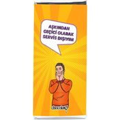 Chocolato 100 gr Aşkından Servis Dışıyım Bitter Tablet Çikolata