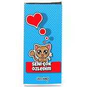 Chocolato Seni Çok Özledim 100 gr Bitter Tablet Çikolata