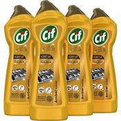 Cif Altın Işıltısı Amber Kokulu 4 x 750 ml Krem Yüzey Temizleyici