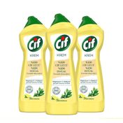Cif Krem 3x750 ml Temizleyici Limon Kokulu