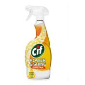 Cif Power & Shine Mutfak Yağ Çözücü Sprey Portakal ve Limon Özlü 6 x 750 ml
